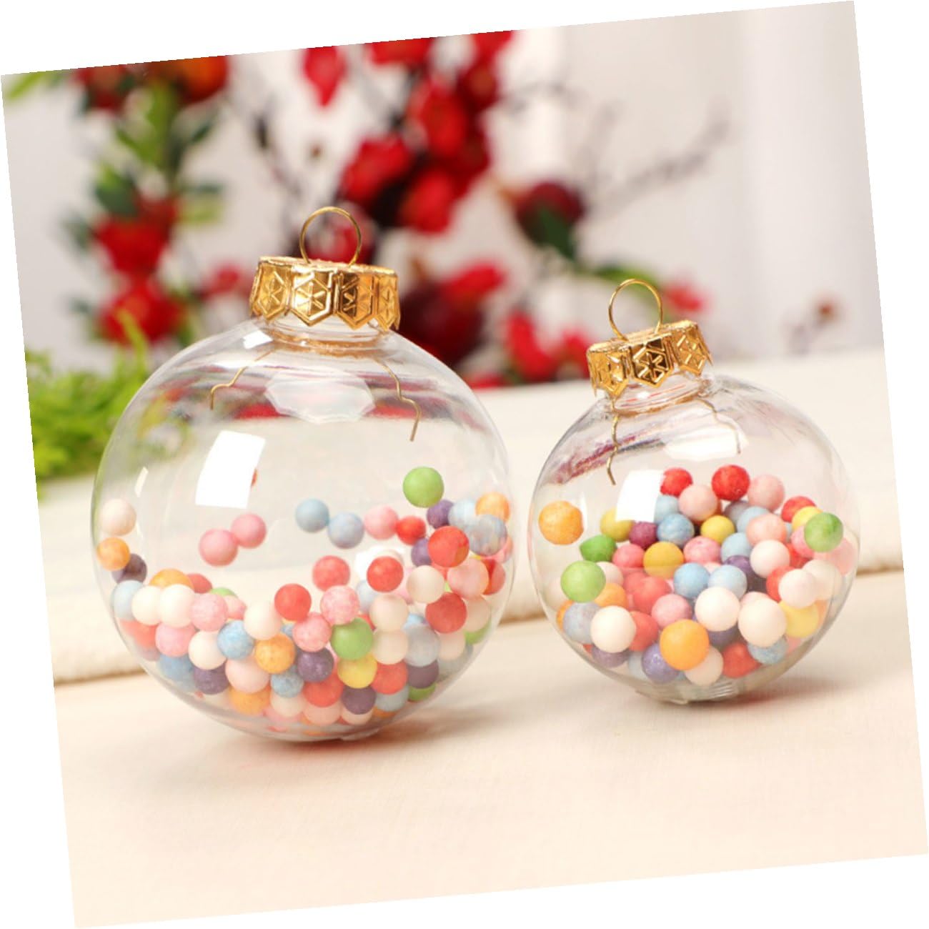 VALICLUD 12 Piezas Adornos de Bolas Navideñas Bolas Colgantes para Árbol de Navidad Decoración Colgante de Navidad Decorativas
