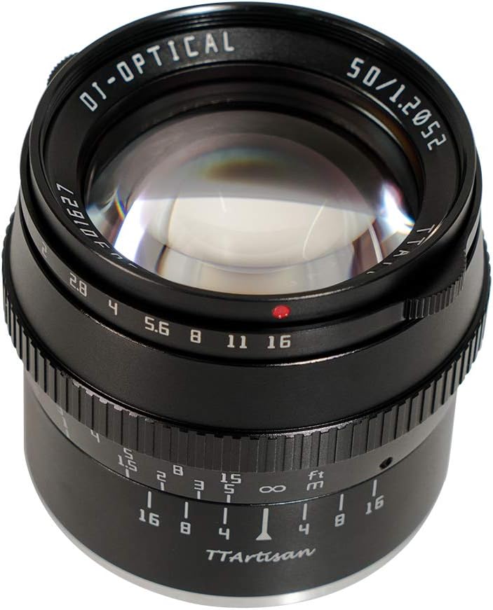 Exclusive TTArtisan 50mm F1.2 APS-C Manual Focus Large Aperture Fixed Focus Lens for Sony E Mount Camera