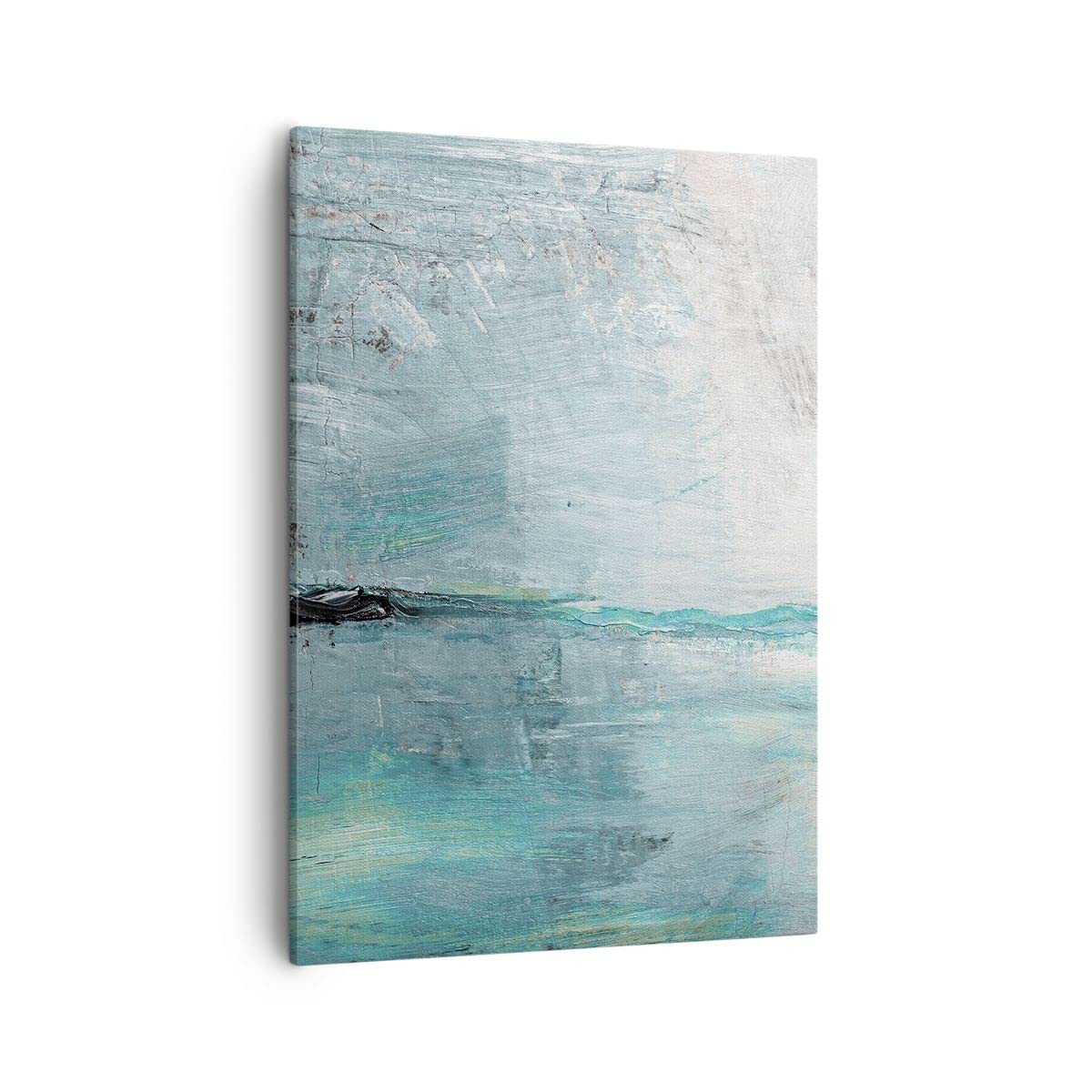 Cuadro sobre Lienzo 50x70 cm Moderno Vertical Abstracto Pastel - 3591 | Abstracción Moderno Cuadro Decorativo Arte mural Decoración del Hogar Salón Dormitorio Cocina sobre Lienzo Cuadros de Pared