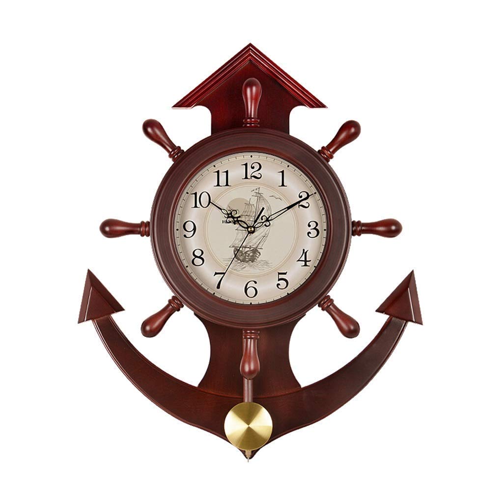 Horloge murale salon au style gouvernail européen pour sublimer votre décoration