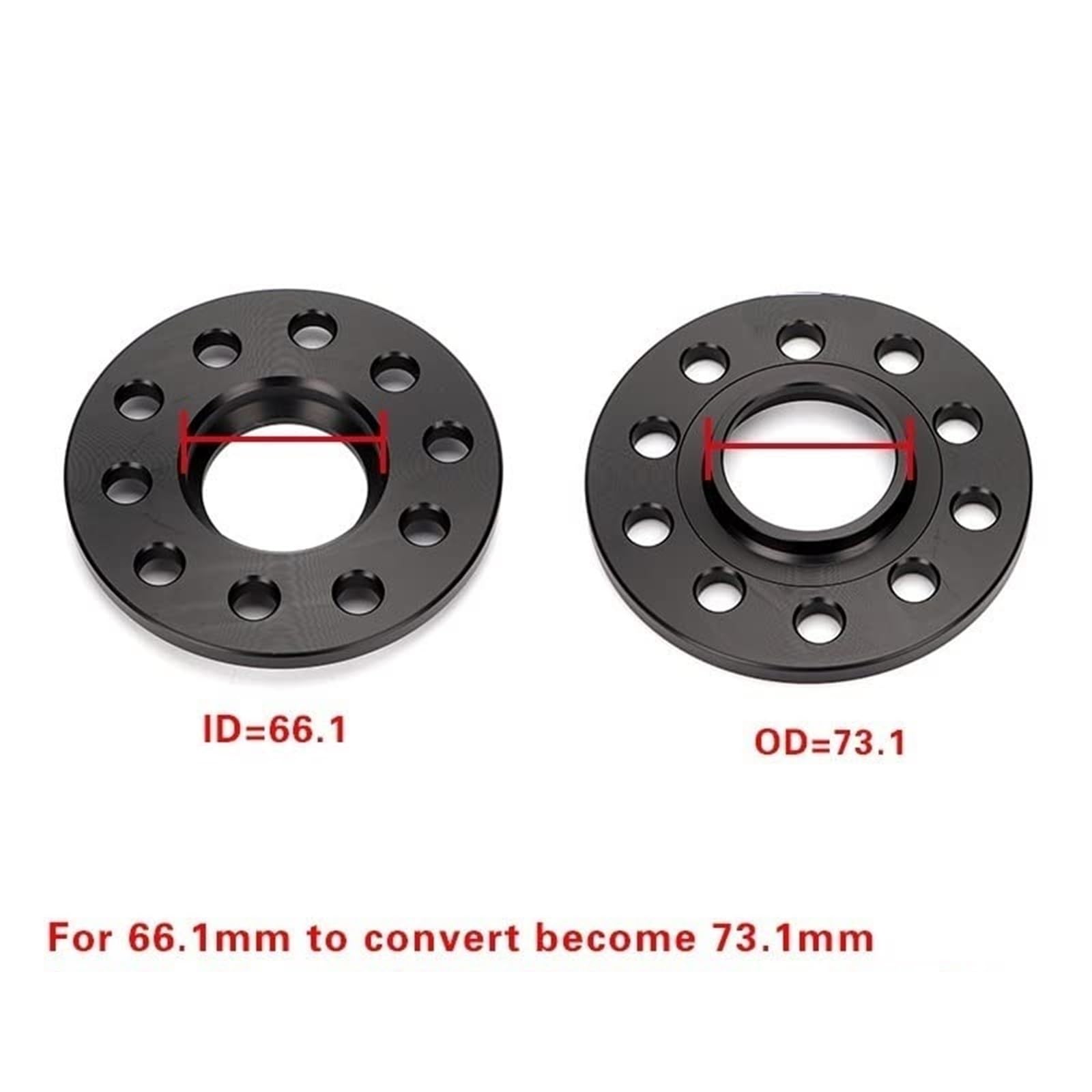 2 sztuki 3/5/8/10/12mm adaptery dystansowe kół 5x114.3 66.1 do 73., dla Infiniti, G35/G37/I30/I35/J30/M35,M45/Q45/EX35/FX35 Dystanse kół dla stabilności pojazdu