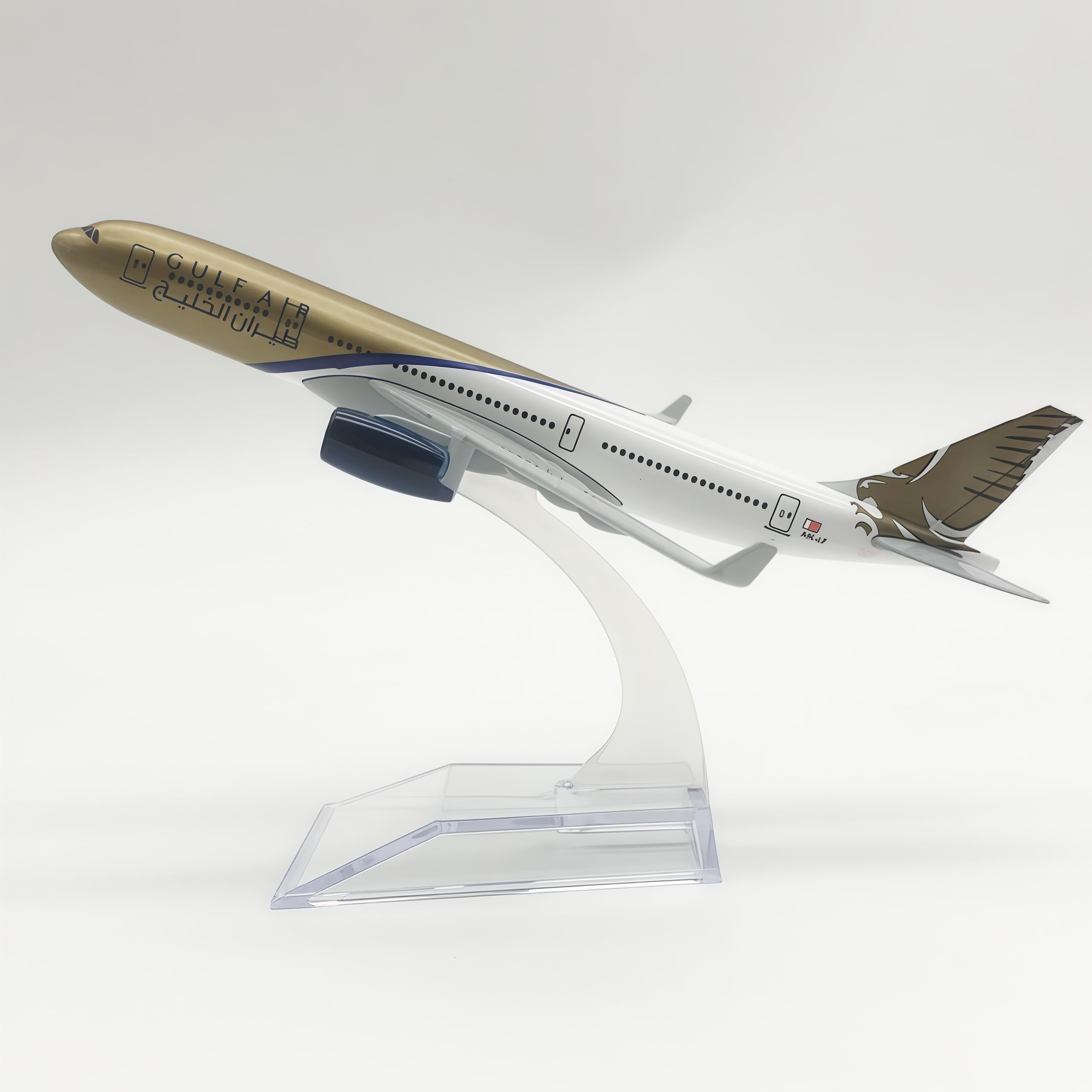 LGSRSNXHTX A330 Gulf 16cm Diecast Metal Airplane Model Aircraft Model With Stand For Aviation Enthusiast Gift,Model aircraft collection