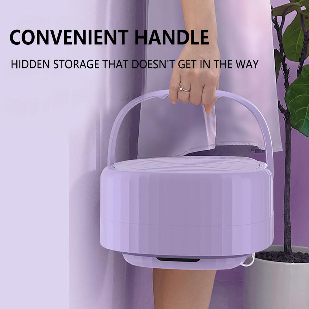 Machine A Laver Pliable, Mini Lave Linge Portable avec Essorage 9 L Lumière Bleue Vêtements Résistants Aux Enchevêtrements pour sous-Vêtements Et Petits Vêtements Green