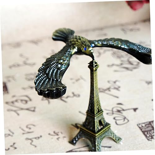 Miniatura 6 de BESPORTBLE Balance Bird - Juguete de equilibrio de gravedad de aleación de águila, modelo de torre Eiffel, bricolaje, decoración de mesa para
