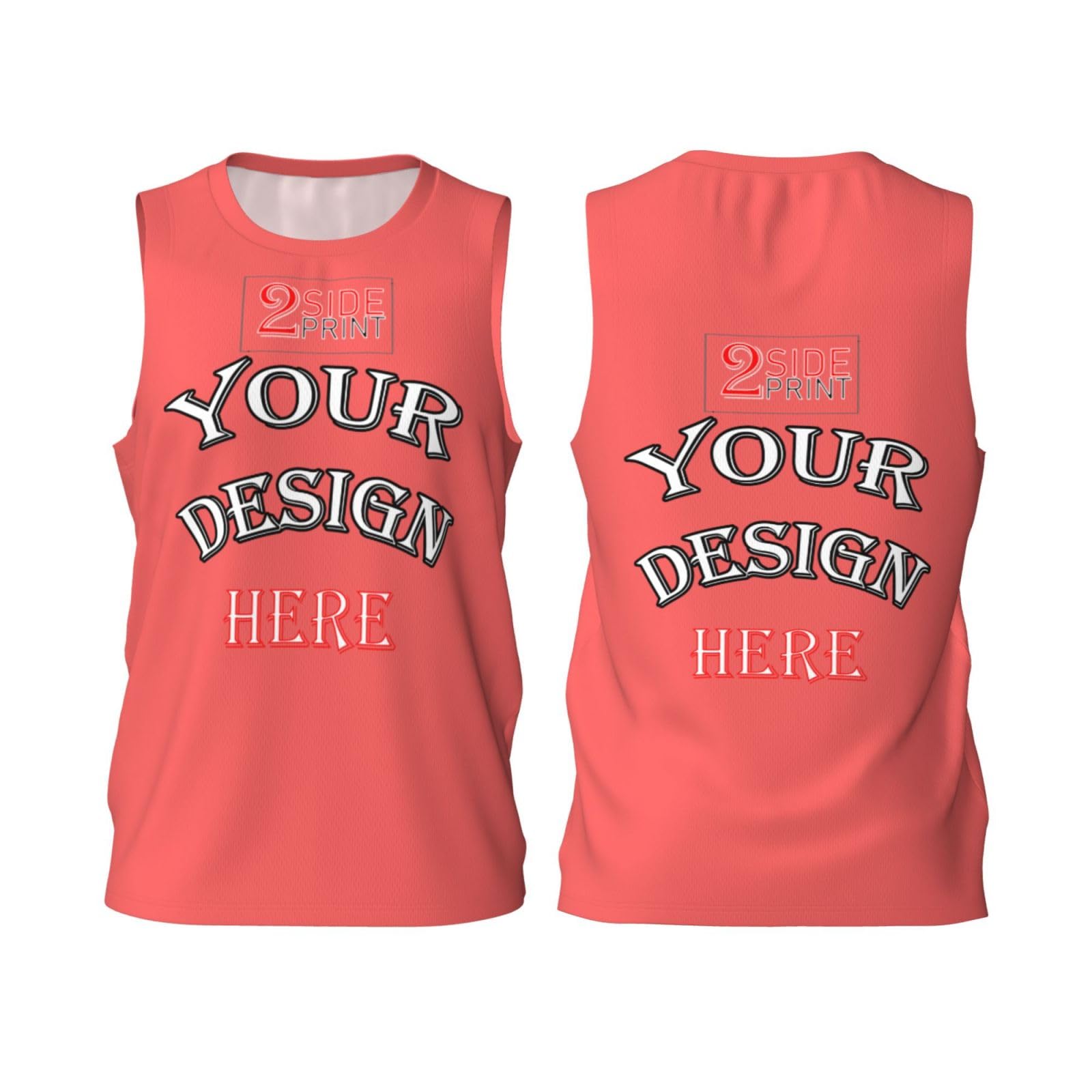 Custom Tank Tops for Men Personalized Tank Tops with Logo Name Picture Print Crewneck Customized Sleeveless Shirt