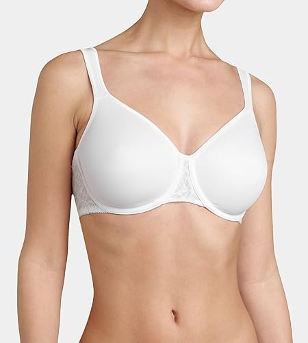 Miniatura 2 de Triumph Brasier reductor cómodo para mujer, brasier de cobertura completa premium con varilla, disponible en tallas grandes, Blanco