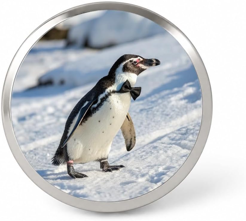 Penguin Wearing Bow Tie Funny Lapel Pin