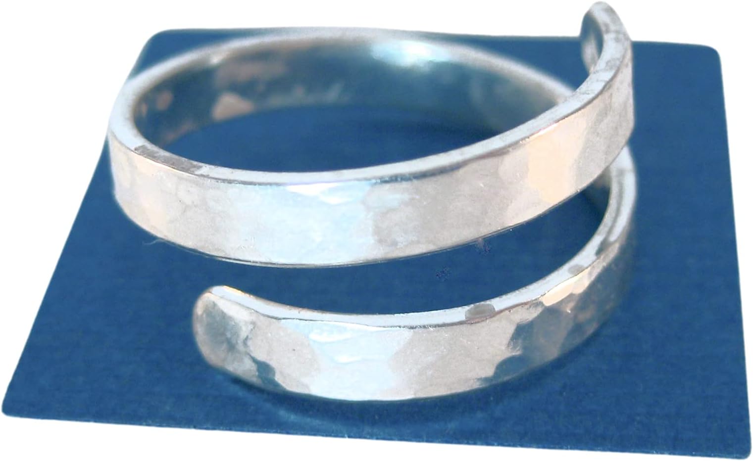 Hammered Sterling Silver Adjustable Ring