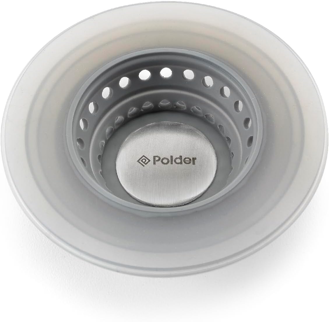 Polder POP-UP Sink Strainer & Stopper Gray