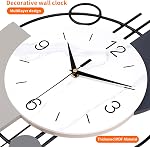 Wall Clock,Decorative Wall Clocks with Pendulum,Silent Quality Quartz Wall Clock Battery Operated,Large Wall Clock for Living Room,Kitchen,Home,Bathroom,Bedroom Wall Decor,13x21.65inch(Black)