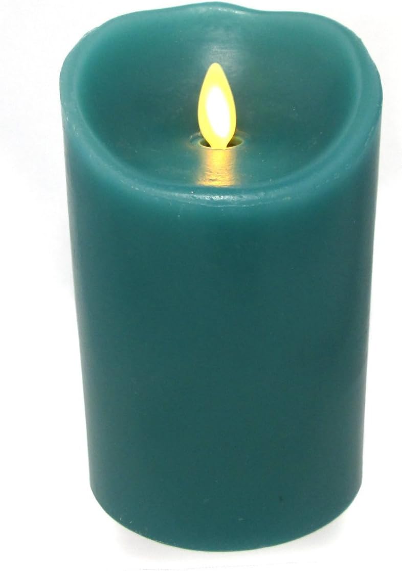 Luminara Blue Sage Moving Wick Flameless Candle with Timer