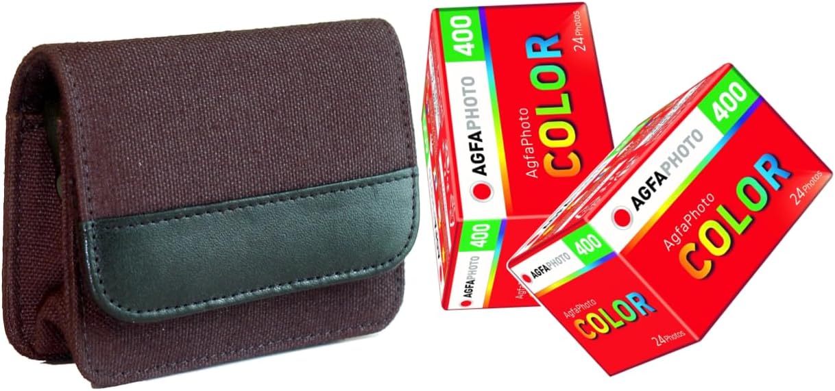 AgfaPhoto Color 400-24 3/4-Inch Film with Storage Bag Pack of 2