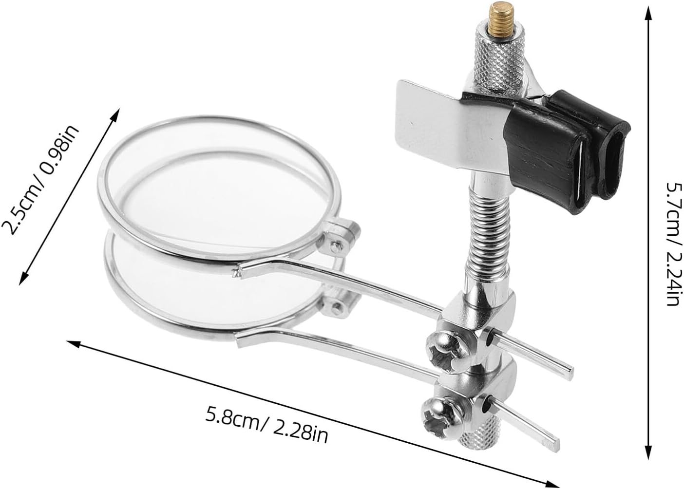 2pcs 5X Eyeglass Clip on Magnifier for Watch Repair and Jewelry