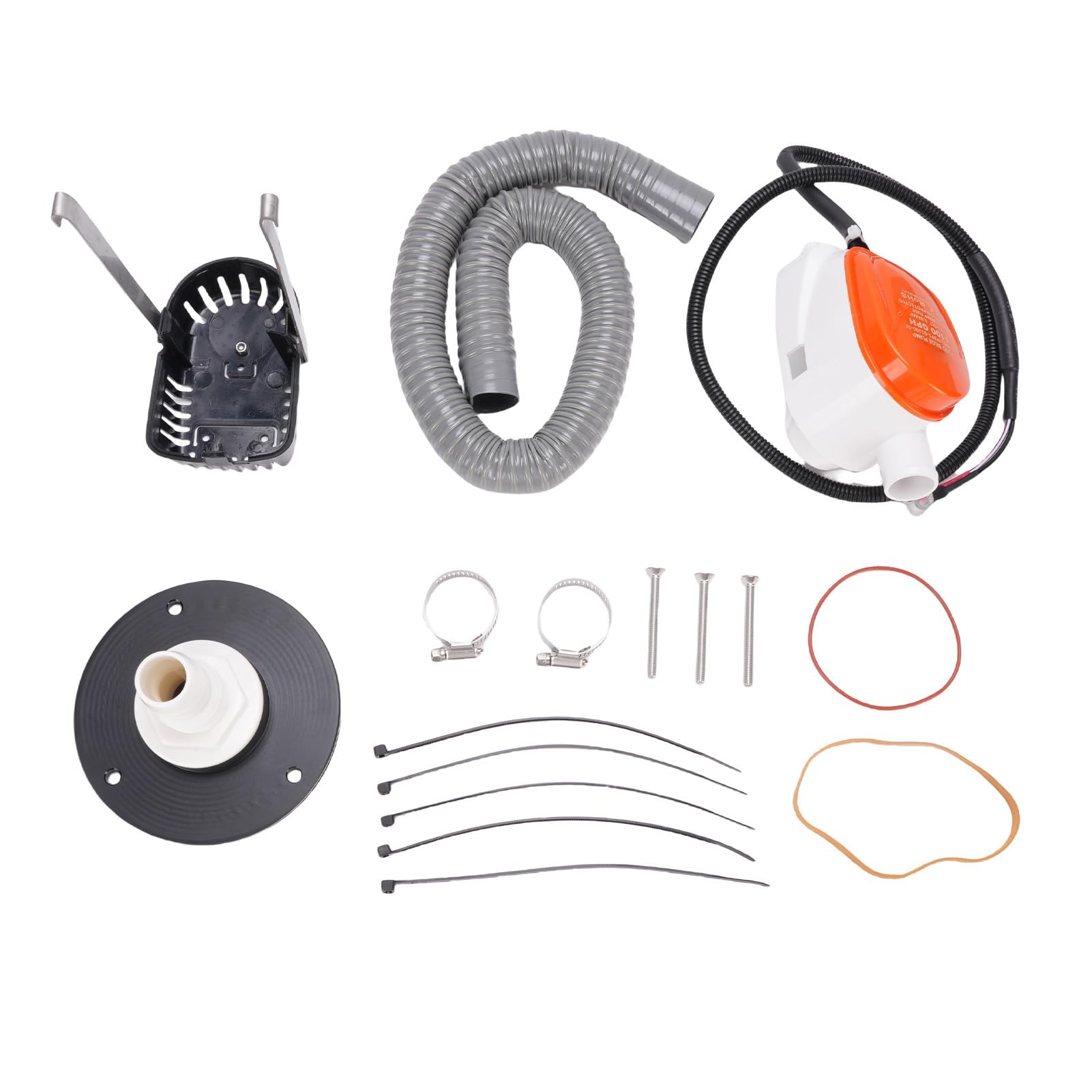 12V Boat Bilge Pump Water Pumps 1100GPH Built in Float Switch for Motorboats Yachts Jet Skis