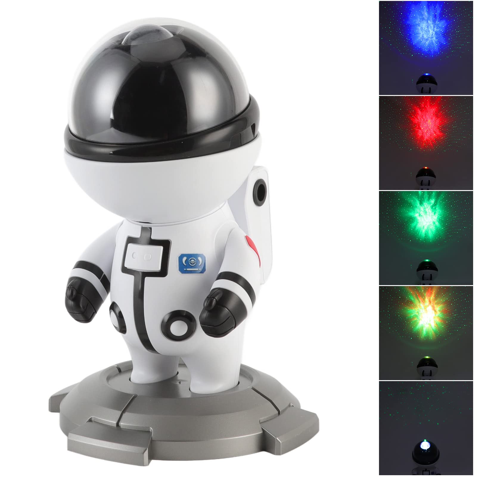 Proyector De Luz Nocturna LED De Estrella, Lámpara De Proyector De Estrella USB, Luz De Proyección RGB, Regalo De Cumpleaños para Niños(Blanco)
