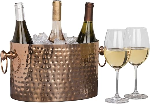 3-Bottle Brass Wine & Champagne Chiller