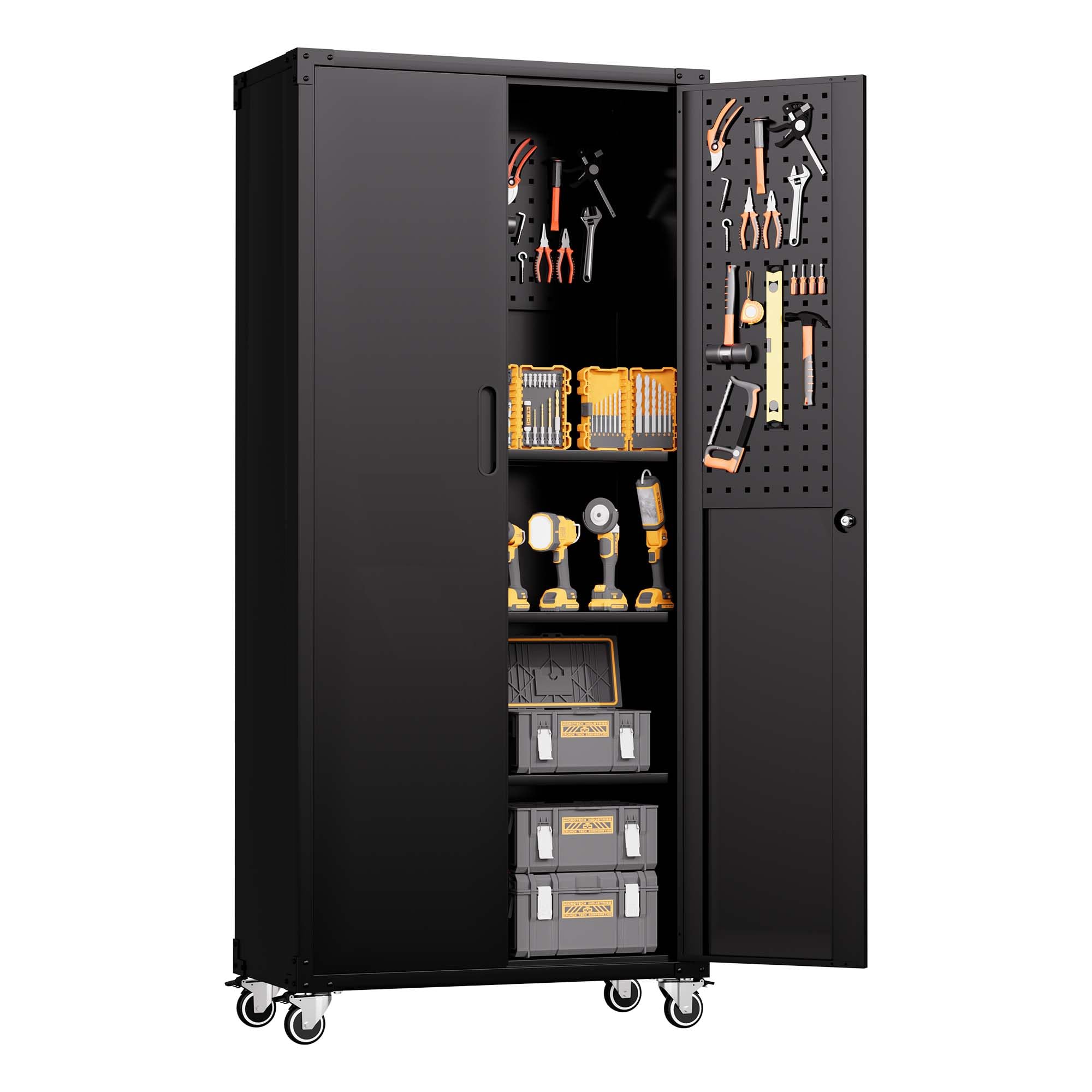 Metal Storage Cabinet for Garage, Tool Cabinet, Utility Cabinet