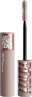 Lash Sensational Body Washable Mascara, Volume and Length Formula for 24HR Lash Lift, Smudge and Clump-Resistant, Blackest Black