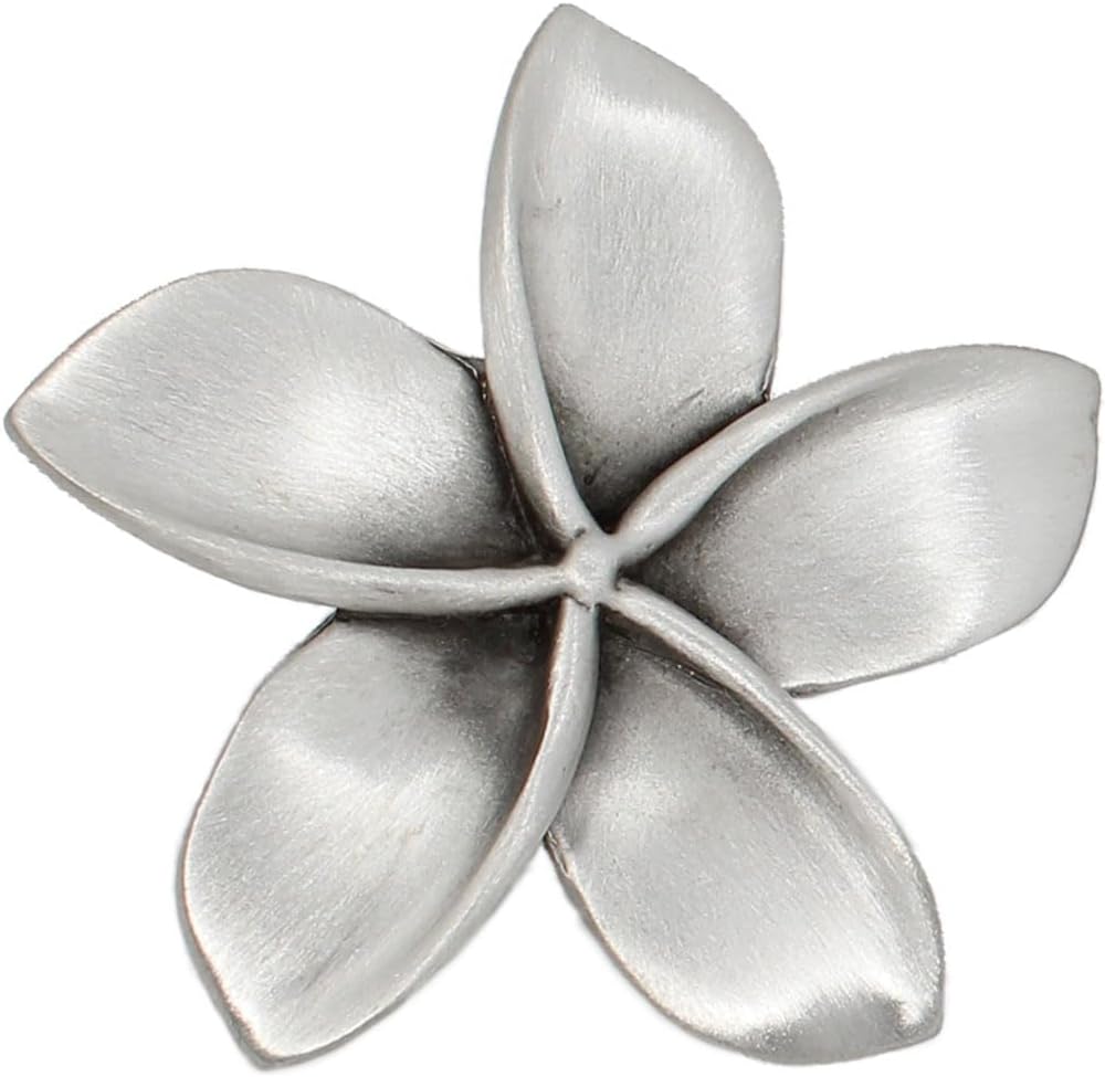 Plumeria Cabinet Knob (Medium) | Artist Pewter Collection | Kitchen, Bedroom, Living Room, Bathroom Cabinets and Drawers Hardware