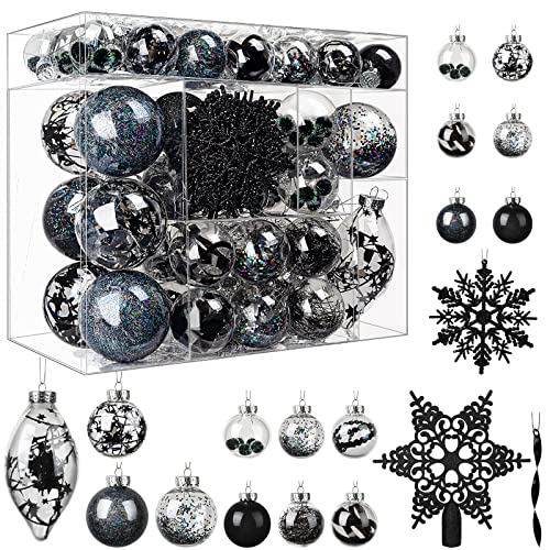 Weihnachtsdeko Schwarz Silber