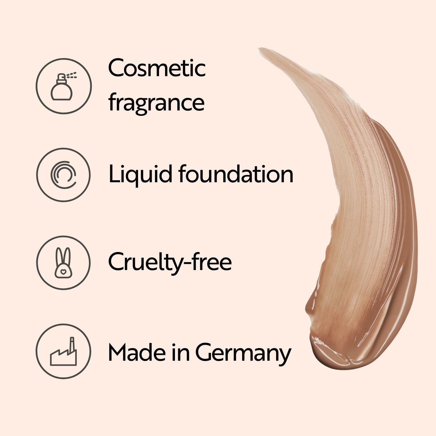 M. Asam Magic Finish Supercharge Serum Foundation True Beige (30 ml) | Fondotinta idratante e siero rassodante per il viso in uno, trucco anti-età con copertura ottimale e acido ialuronico