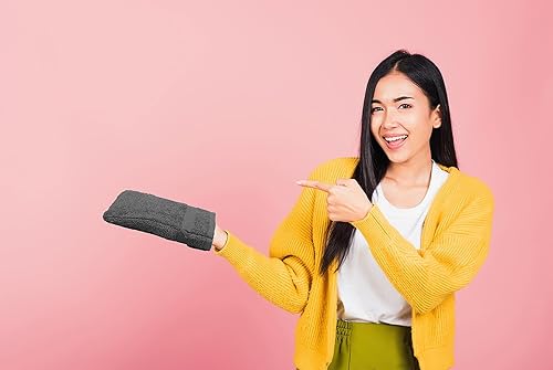 Miniatura 6 de ZUPERIA Manoplas de baño de alta calidad, paquete de 12 (6 x 9 pulgadas), 100% algodón, estilo europeo, con lazo, toallas de baño súper suaves y