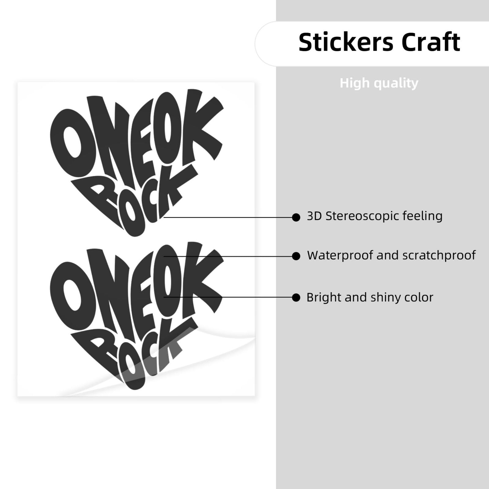 Amazon.co.jp: ステッカー シール ONE OK ROCK フレークシール 防水