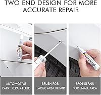 Vista 2 de Pintura de retoque para reparación de arañazos de pintura de automóviles, bolígrafo removedor de arañazos automático impermeable (blanco)
