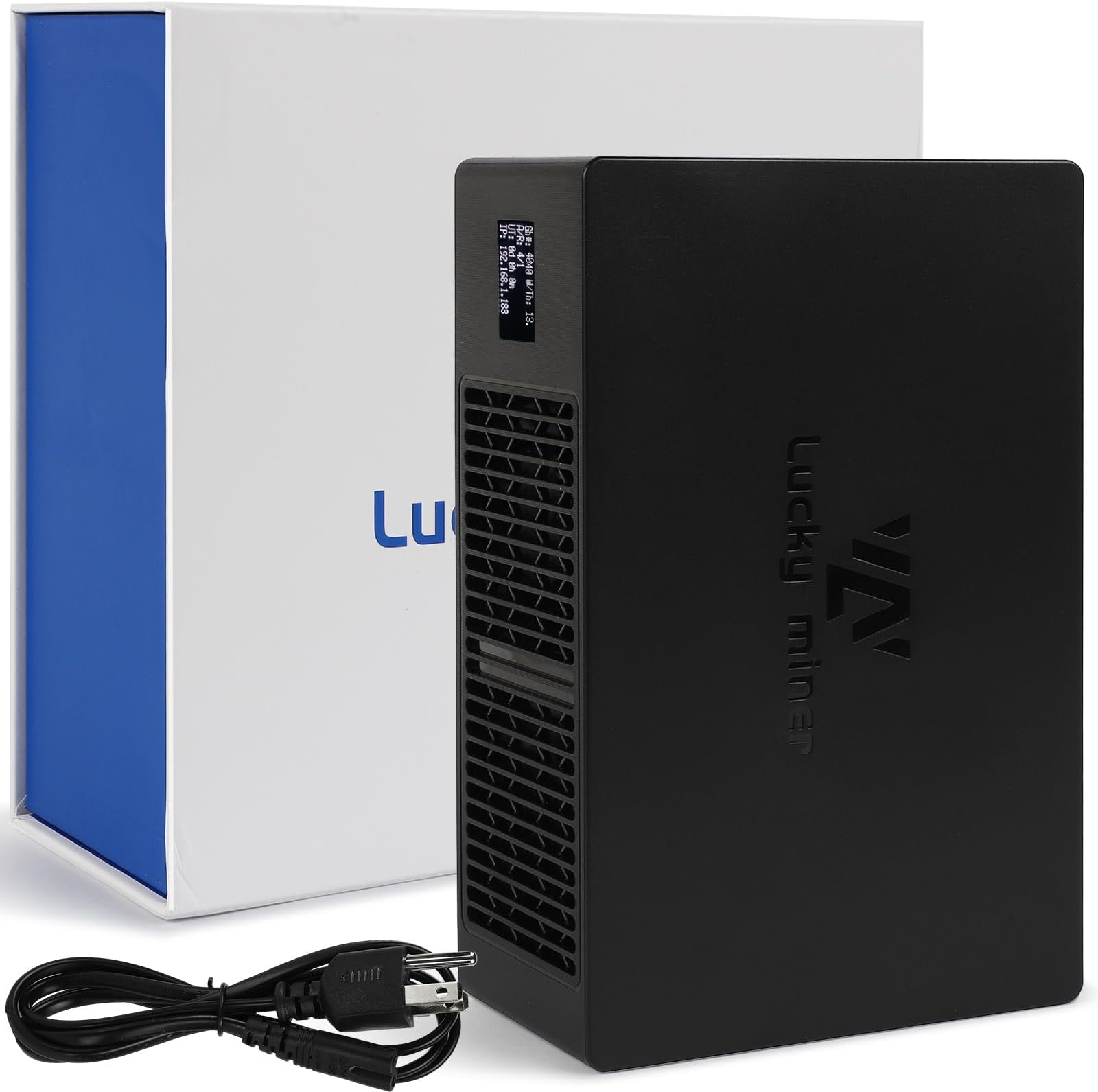 Bitcoins Miner Lotto Mining Device 3.2TH/S-4TH/S 2.4G WiFi SHA-256 Asic Chip BM1366 Portable LV08 Micro Silent Cryptocurrency Home Use BTC Miner Machine Solo Miner