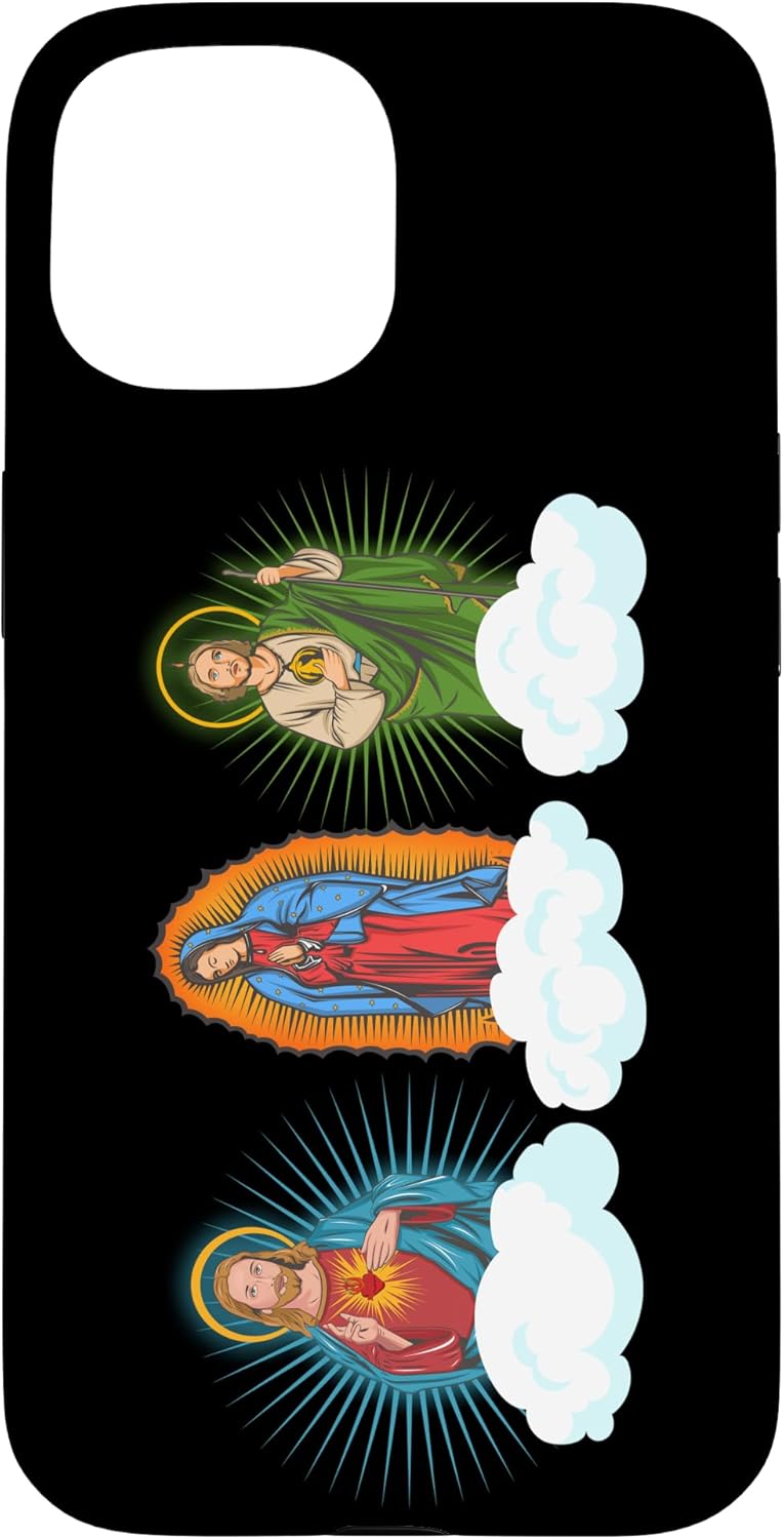 Jesus, Virgen María y San Judas Tadeo In Clouds Case for iPhone 13