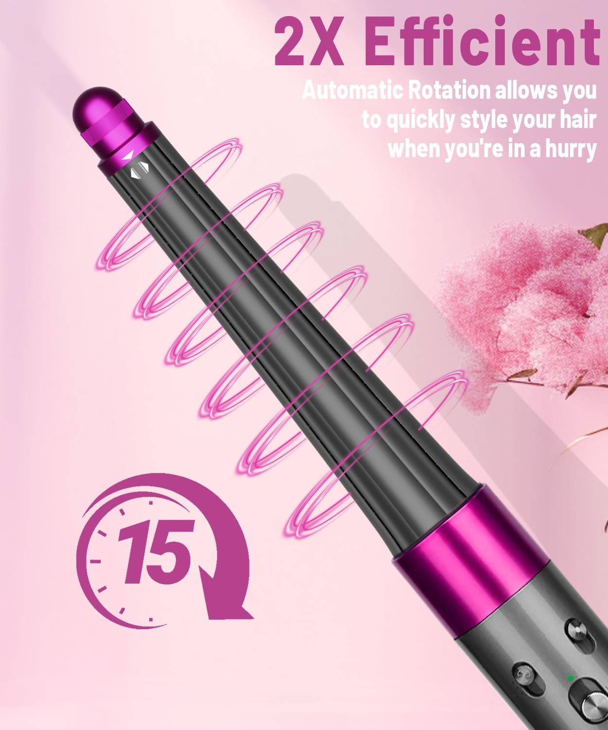 1.2IN Long Hair Barrels Attachment and 0.78in-1.4in Conical Long Barrels Attachment for Dyson Airwrap HS01 HS05 HS08 Accessories