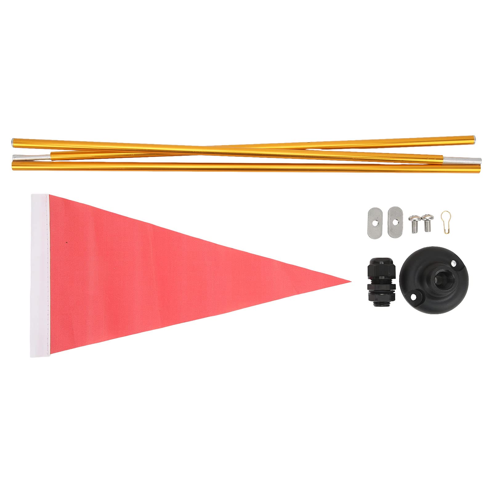 2 Bandiere Di Sicurezza Arancioni Per Imbarcazioni 91x91 Cm - Segnale Di Soccorso Visivo Per Barca, Kayak, Pesca, Campeggio