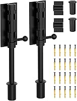 Vista 11 de Pestillo de perno de barril de 7.7 pulgadas, cerrojo deslizante resistente, cerraduras de puerta de metal grueso de acero inoxidable SUS304