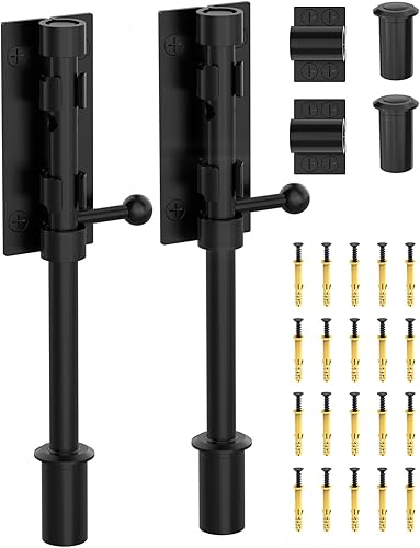 Pestillo de perno de barril de 7.7 pulgadas, cerrojo deslizante resistente, cerraduras de puerta de metal grueso de acero inoxidable 304 para valla