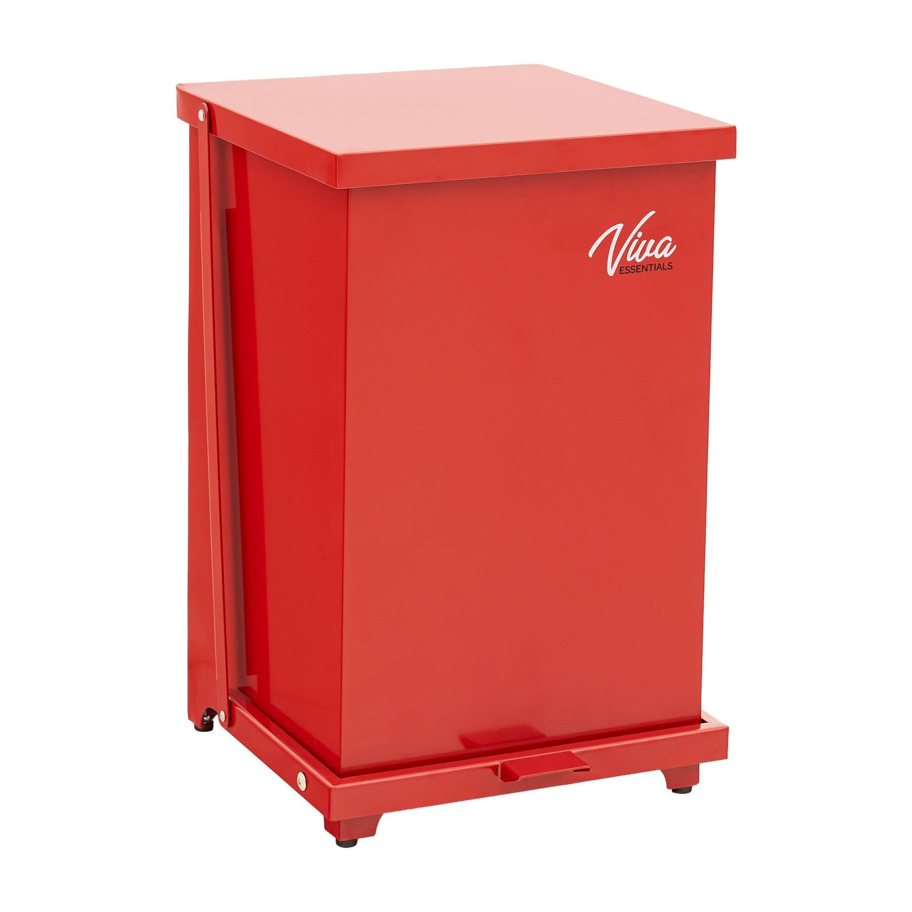 Vivacomfort VivaEssentials Steel Biohazard Waste Container, Step