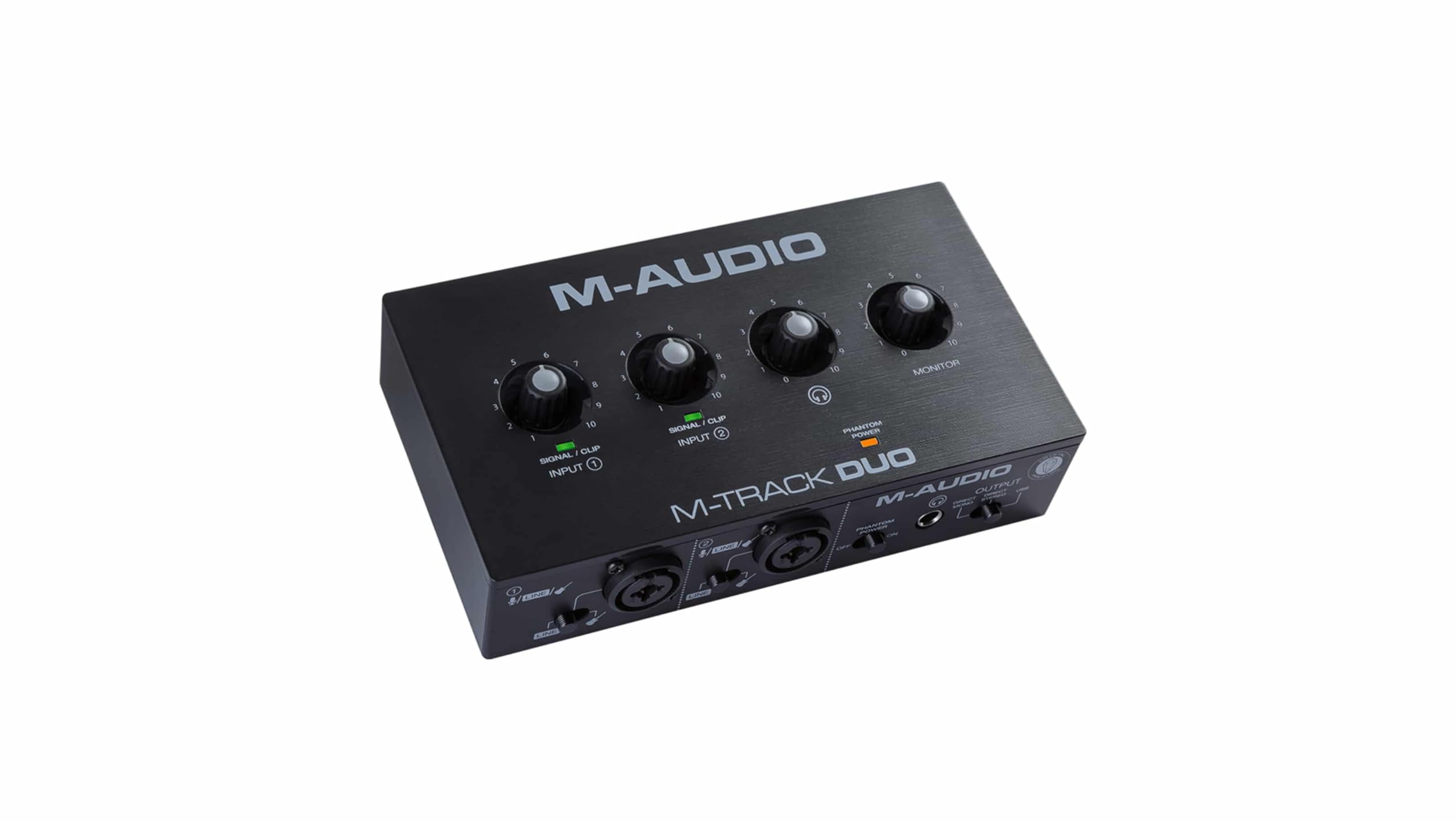 M-Audio Interface de Áudio USB M-Track Duo | 2 Canais, 2 Entradas