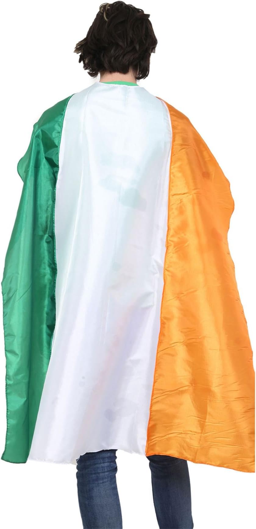 Unisex Tricolour Irish Flag 48 Inches Adults Saint ST Patrick Day Fancy Dress One Size