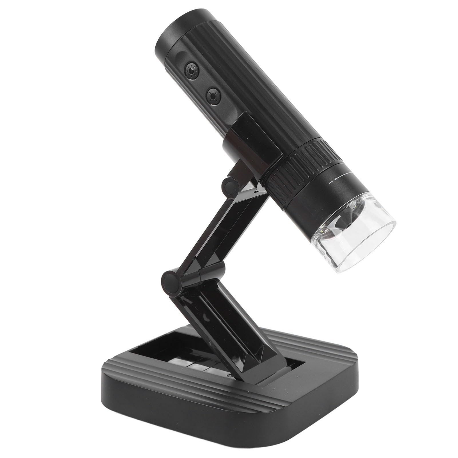 Drahtloses Digitalmikroskop 1080P HD 50X-1000X mit verstellbarem Ständer, 8 LED-Leuchten, USB-Münzenkamera-Vergrößerer für Handy & Tablet - Tragbar Wiederaufladbar
