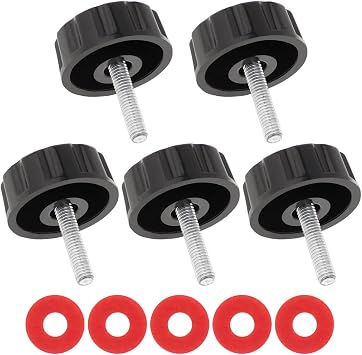 Conskyee Universal Fishing Reel Handle Screw Caps, Fishing Reel Replacement Parts for Spinning Reel Knob Crank Power Foldable Handle GripPack of 5