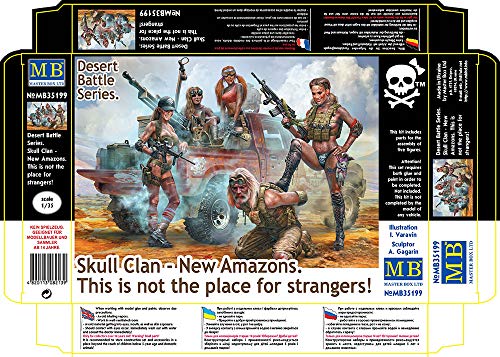 Master Box 35199 - 1/35 Desert Battle Series. Skull Clan-New Amazons Plastic Kit #TOP1
