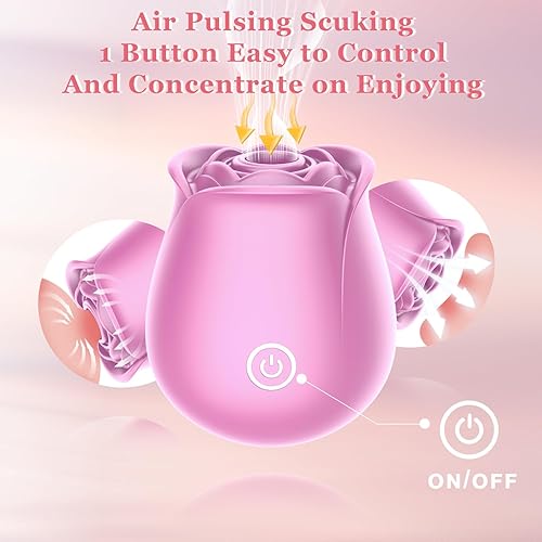 Miniatura 3 de Juguete sexual de rosa para mujeres - Razsvoe Vibrador de rosa succionador con estimulador de pezón y clítoris de 10 modos, vibrador de punto G,