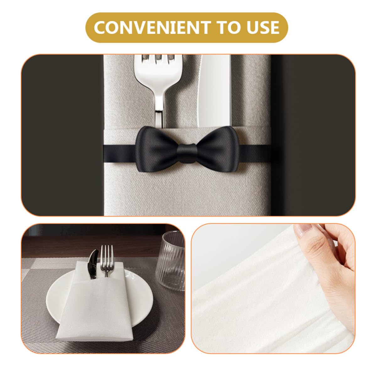 PLAFOPE 50 Unidades Servilletas de Papel para Fiestas Servilletas de Mesa Desechables Gruesas y Suaves para Banquetes Bodas Cenas Diarias