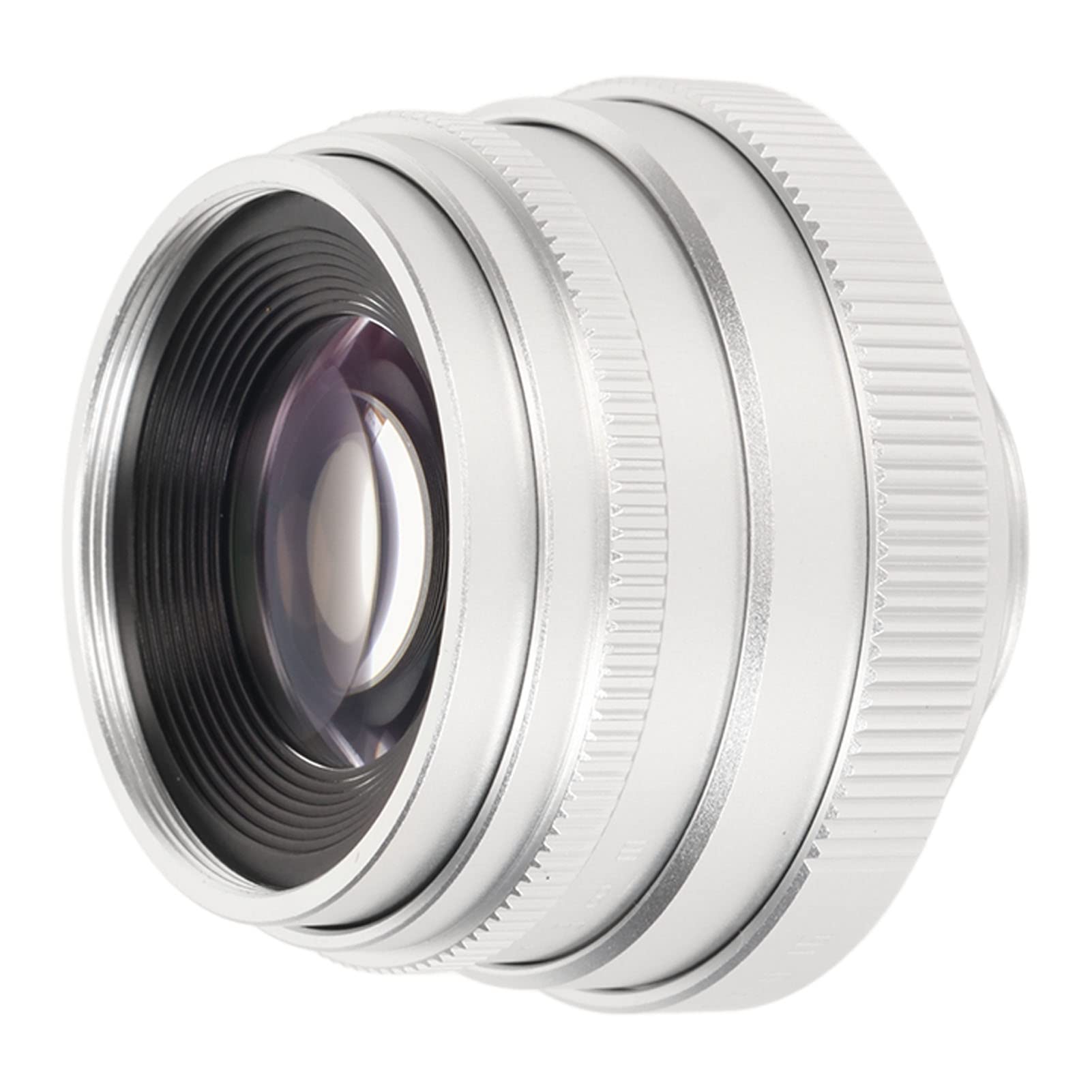 Obiettivo con Messa a Fuoco Manuale da 35 Mm, Obiettivo a Focale Fissa con Attacco C in Vetro Ottico Multistrato MC a Grande Apertura F1.6 per Fotocamere Mirrorless