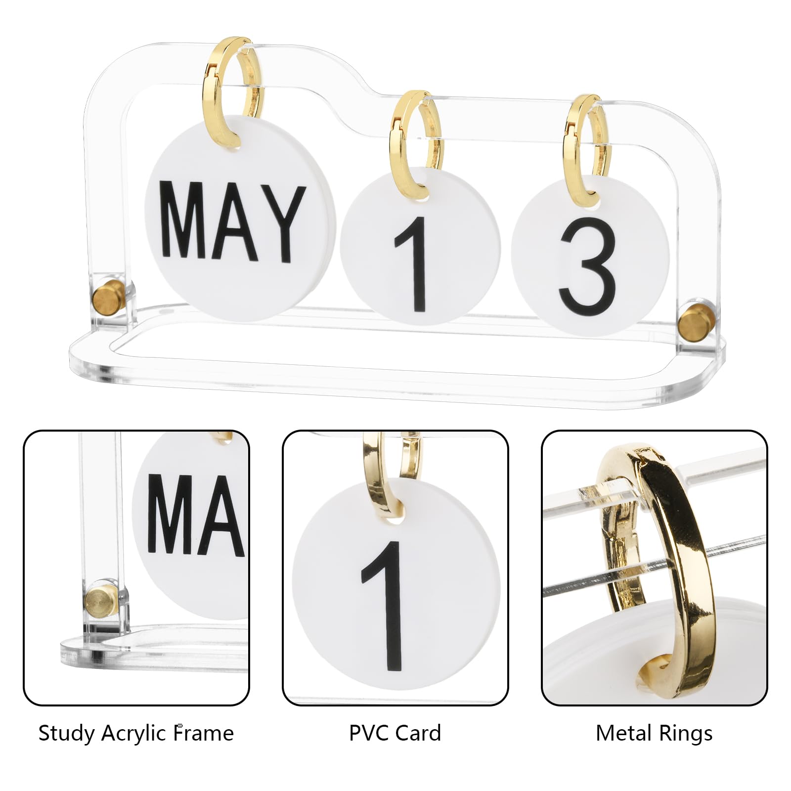 HiyyFloy Calendrier De Bureau 2024 À Rabat Sur Pied Avec