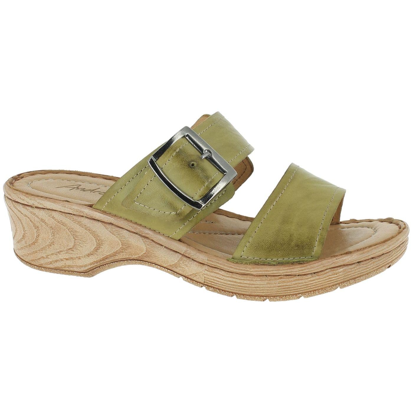 Andrea Conti Women's Kiwi Mules, 40 EU, Kiwi, 8 UK