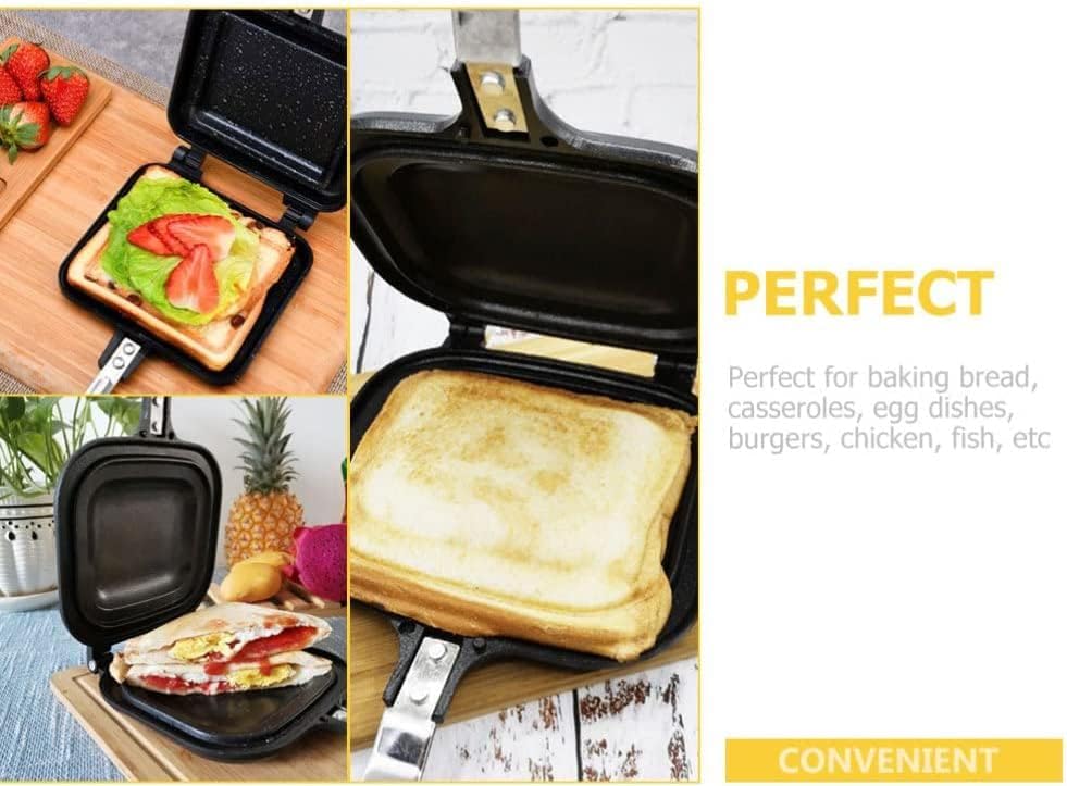 AVFORA Sandwich Baking Pan Kitchen Sandwich Maker Grill Pan Sandwich Making Tool Wok