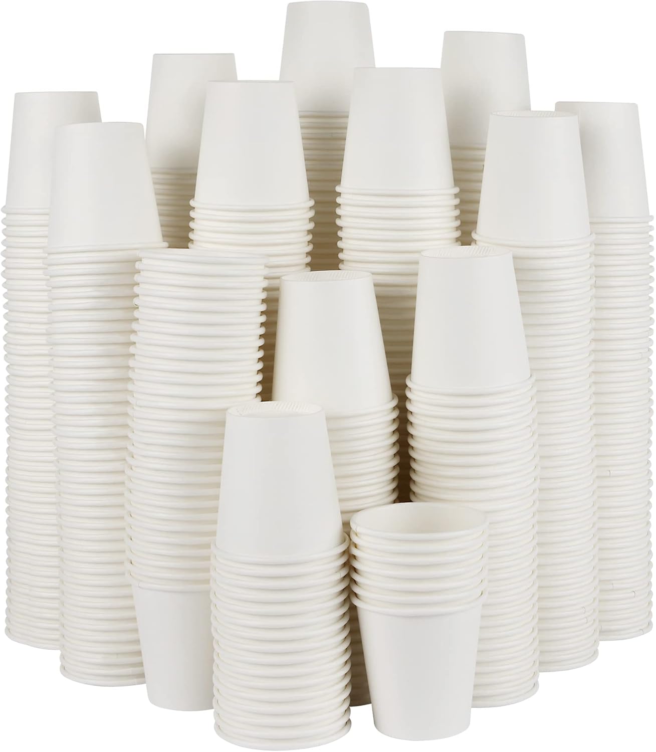 Yes!Fresh 500 unidades Vasos de papel desechables de 3 onzas, vasos para bebidas calientes y frías, vasos de papel pequeños para baño y enjuague