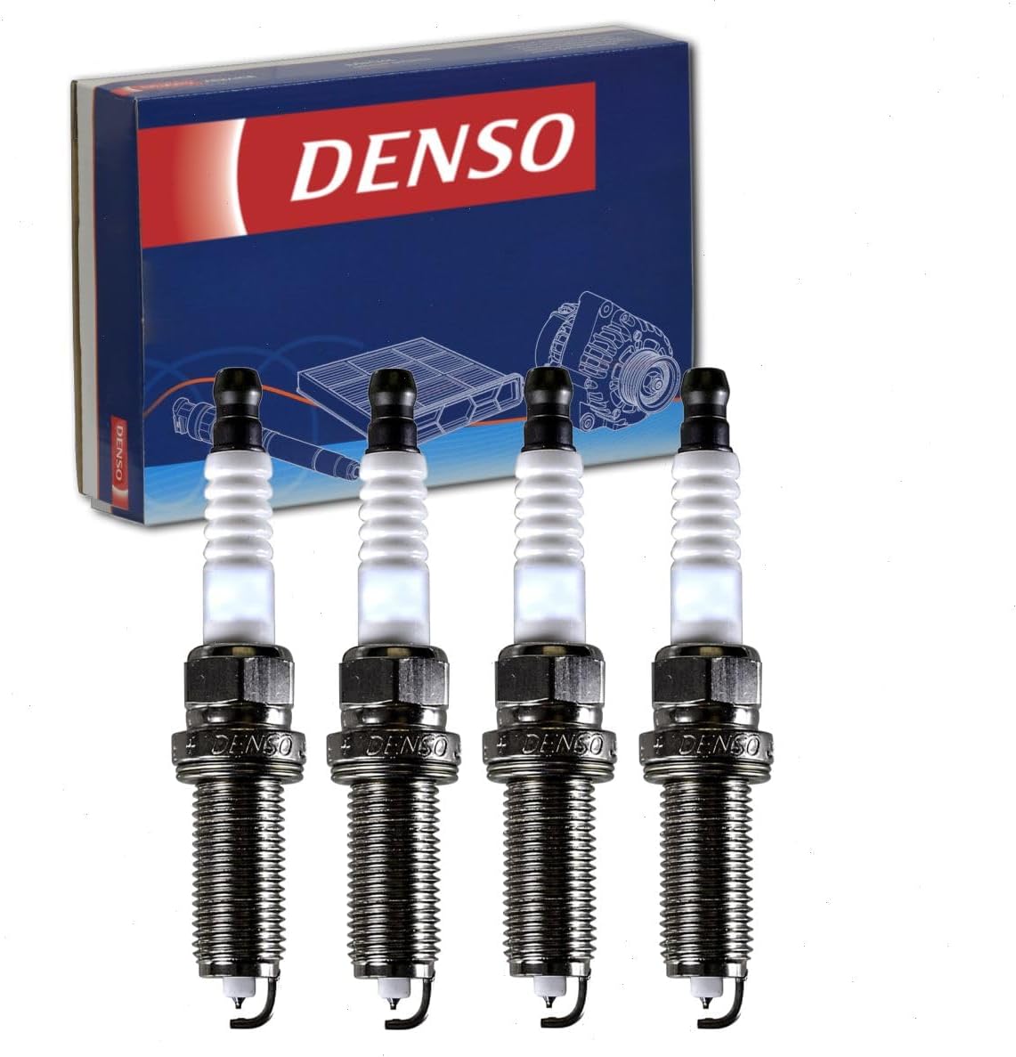 4 pc DENSO Iridium Long Life Spark Plugs compatible with Toyota Corolla 1.8L L4 2015-2016