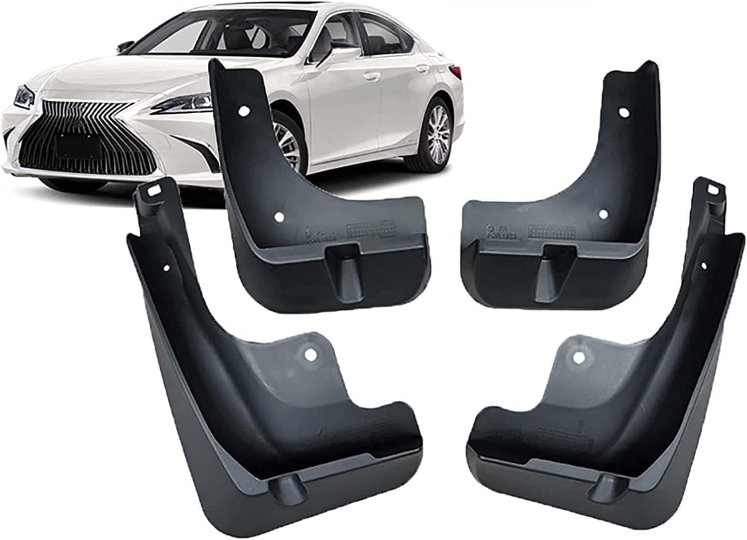 lijiazhe Front and Rear Mud Flaps Splash Guard for Lexus ES 2018-2021, No Drilling Auto Mudguards.