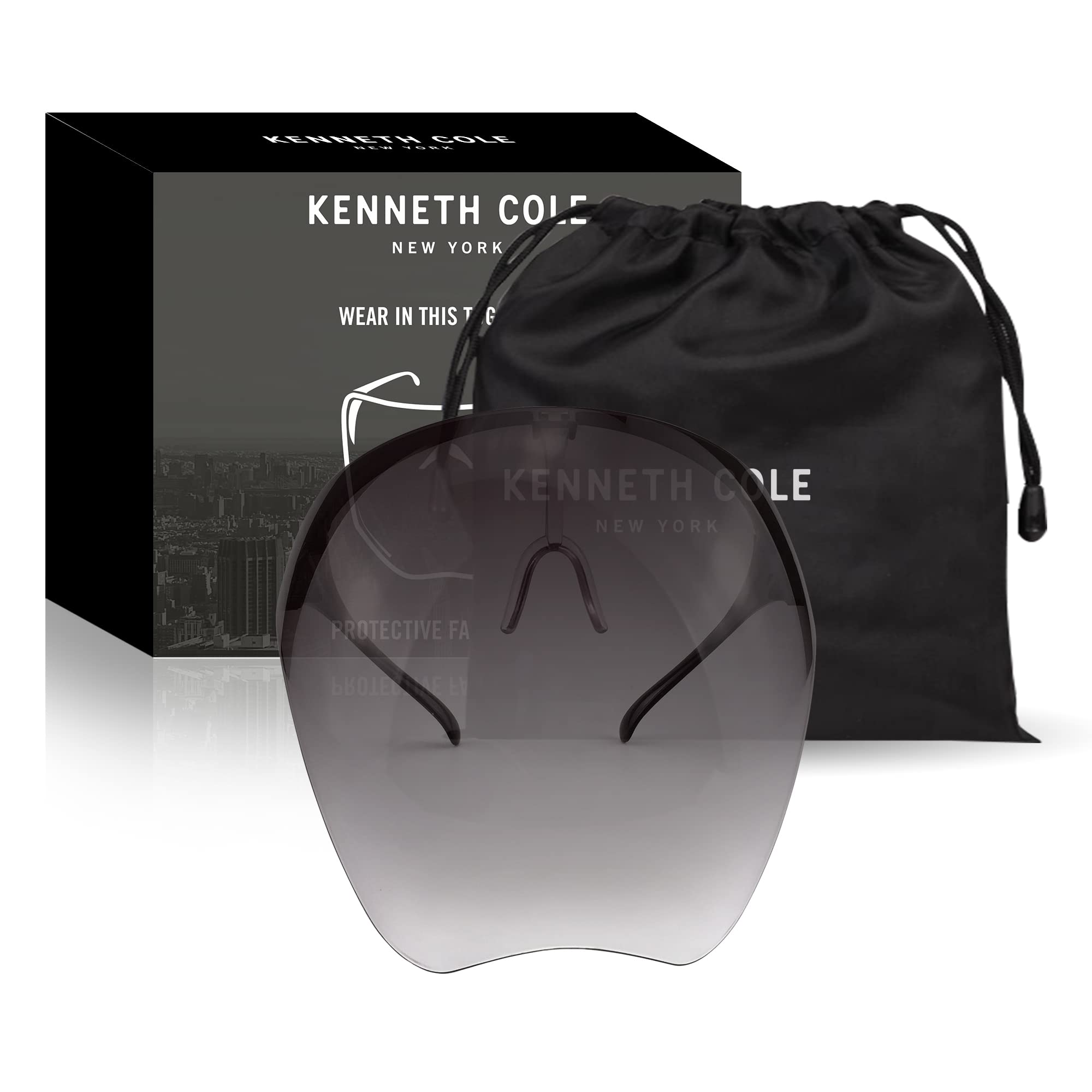 KENNETH COLE Goggle-Style Face Shield with 180° Safety Coverage: Anti-Fog Glasses and Clear Face Visor Integrated in One Design - Unisex Fashion Protective Wear for Men & Women-picture-12